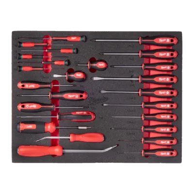 38 pc Screwdriver and Prybar Set Foam Insert
