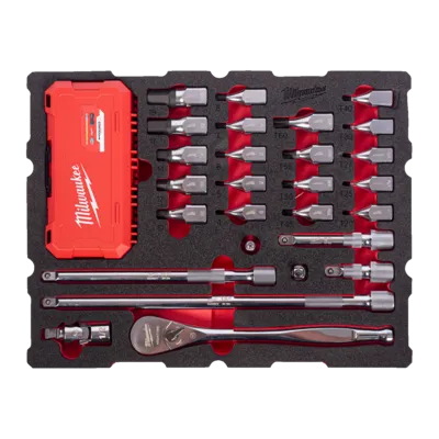 Wkładka piankowa do PACKOUT™ 67szt. grzechotki ½″ + nasadki wkrętakowe