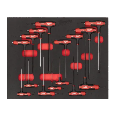15 pc Mixed T-Key Set Foam Insert